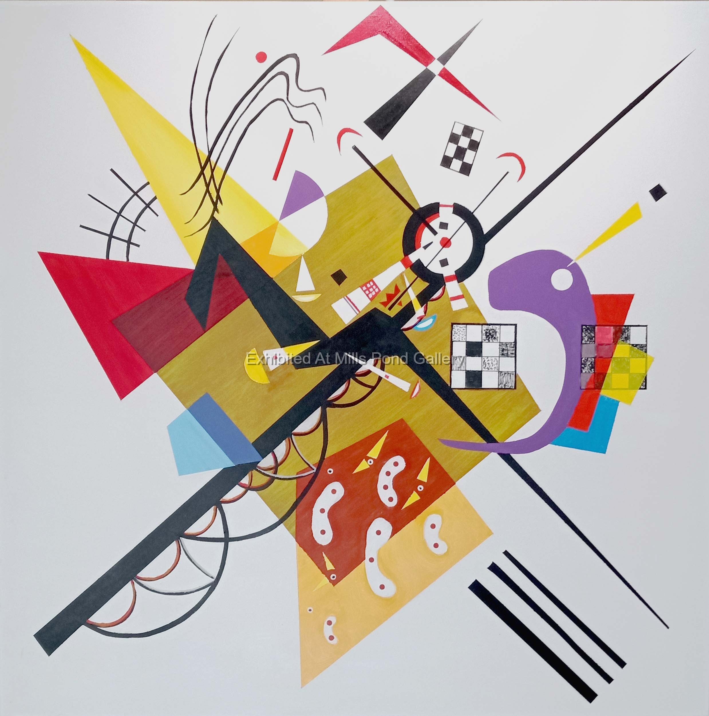 Thomas DiCicco-My White Kandinsky-Acrylic on Canvas
