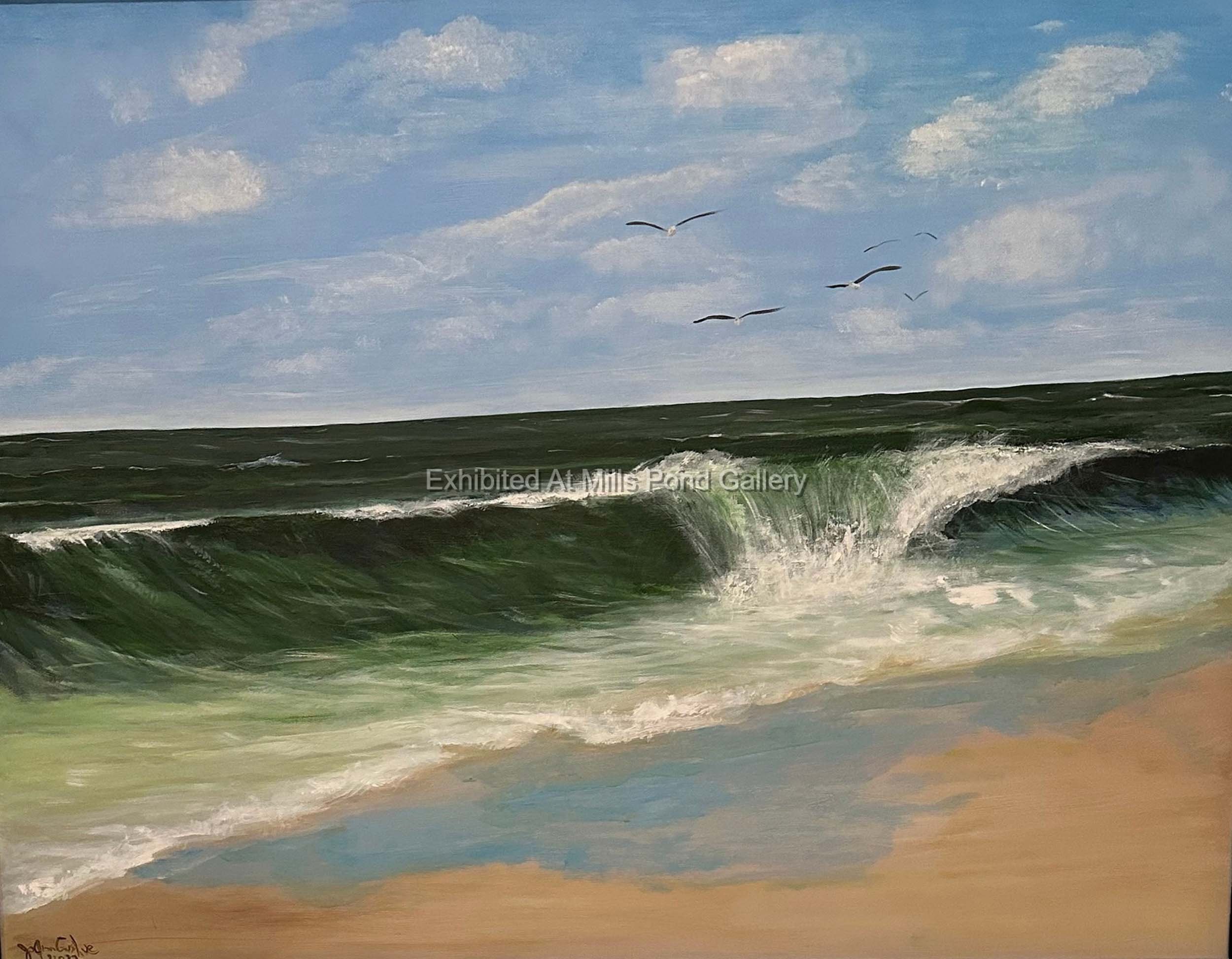 JoAnn Gushue-Memories of Swimming at Robert Moses State Park-Acrylic.jpg