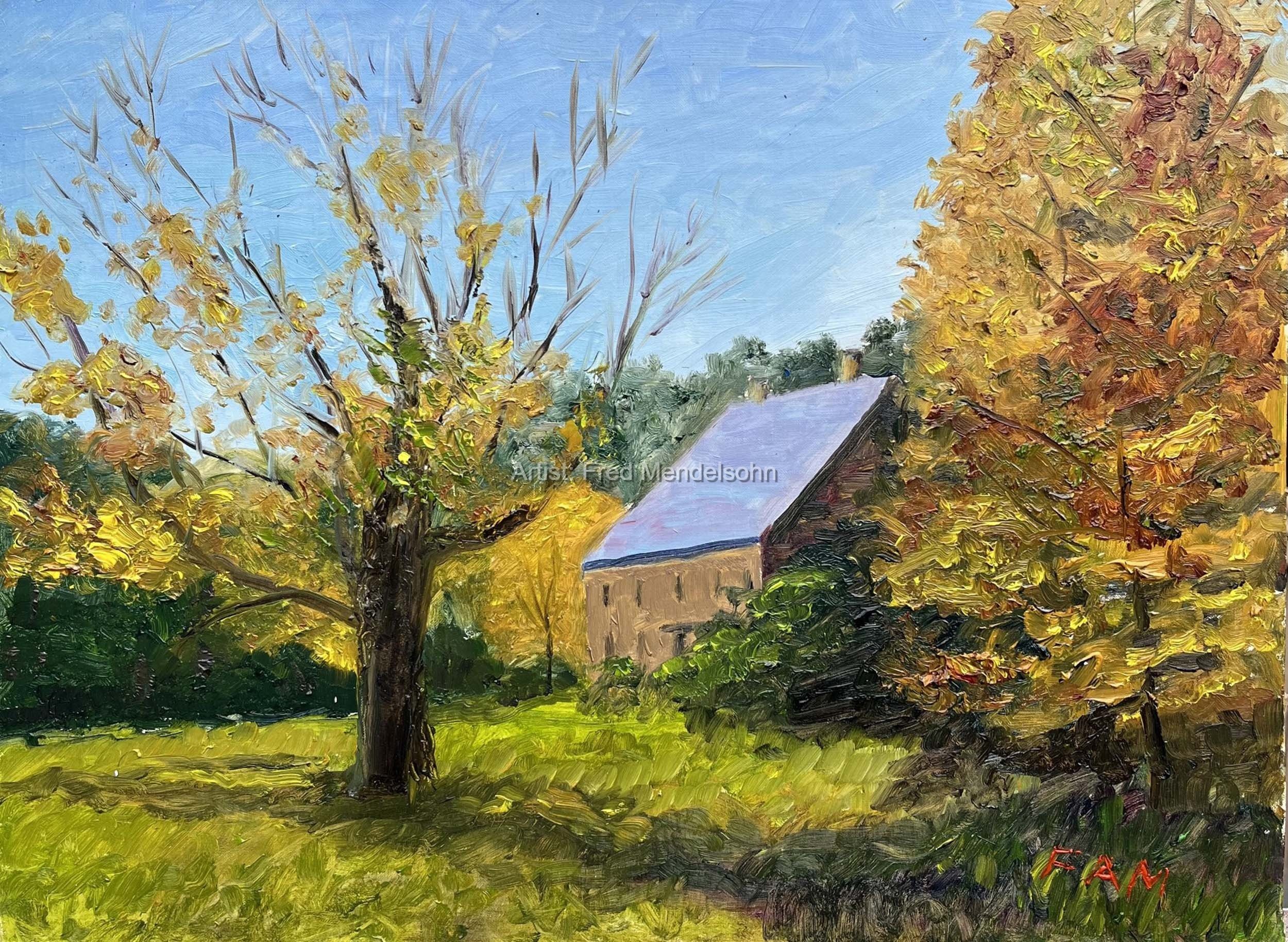 Shed in the Woods-Oil-16x20