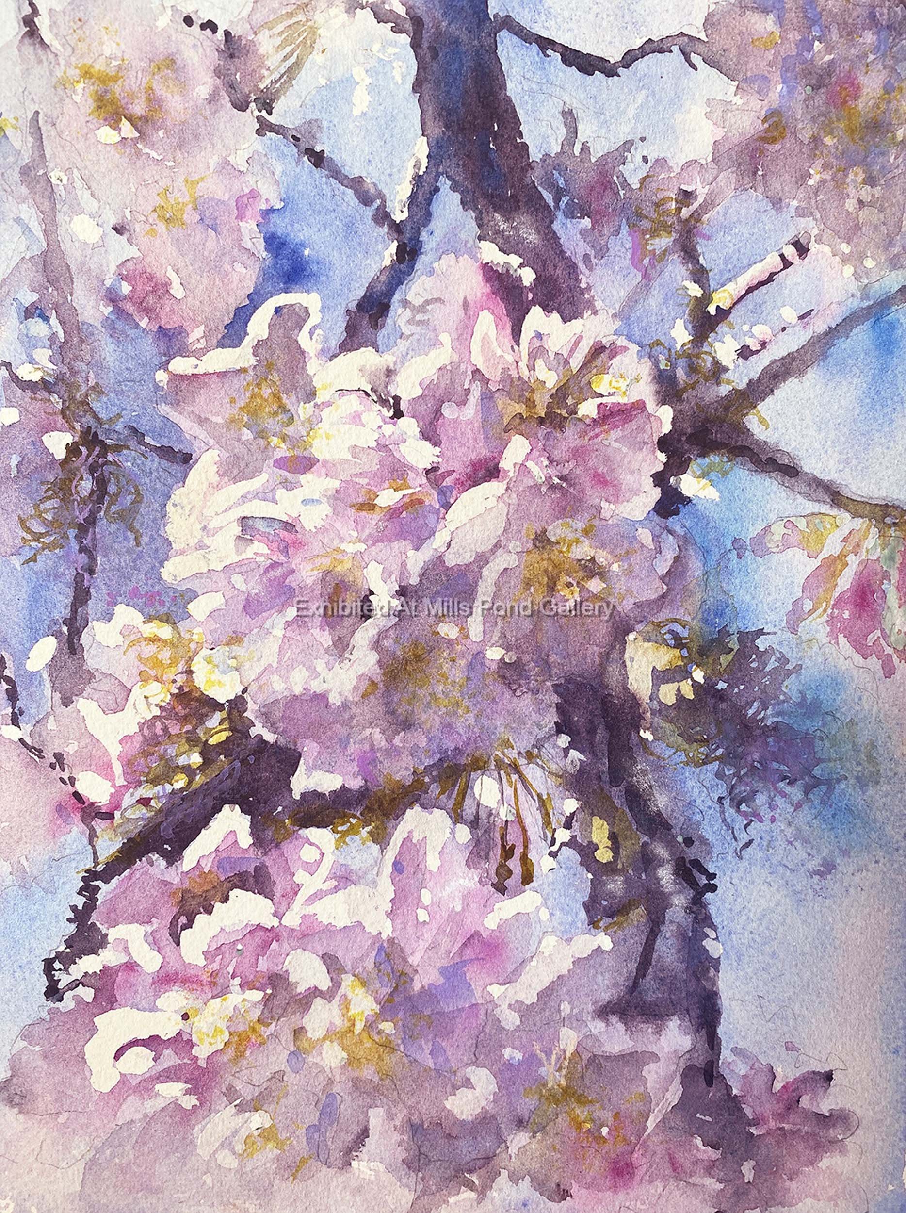 Jan Guarino-Blossoms on Blue-Watercolor.jpg