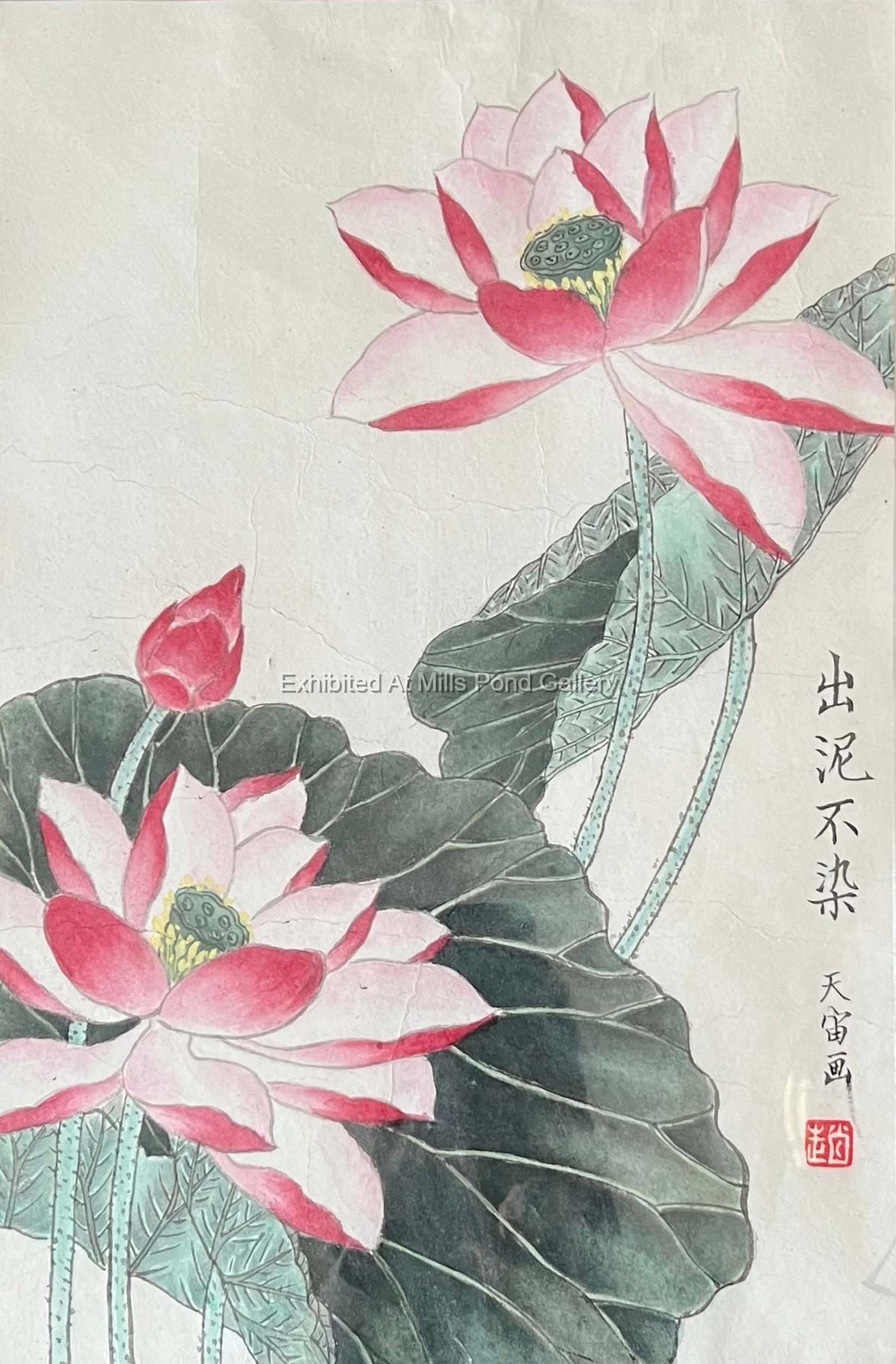 Tianzhou Zhao-Lotus-Ink and color paint.jpg