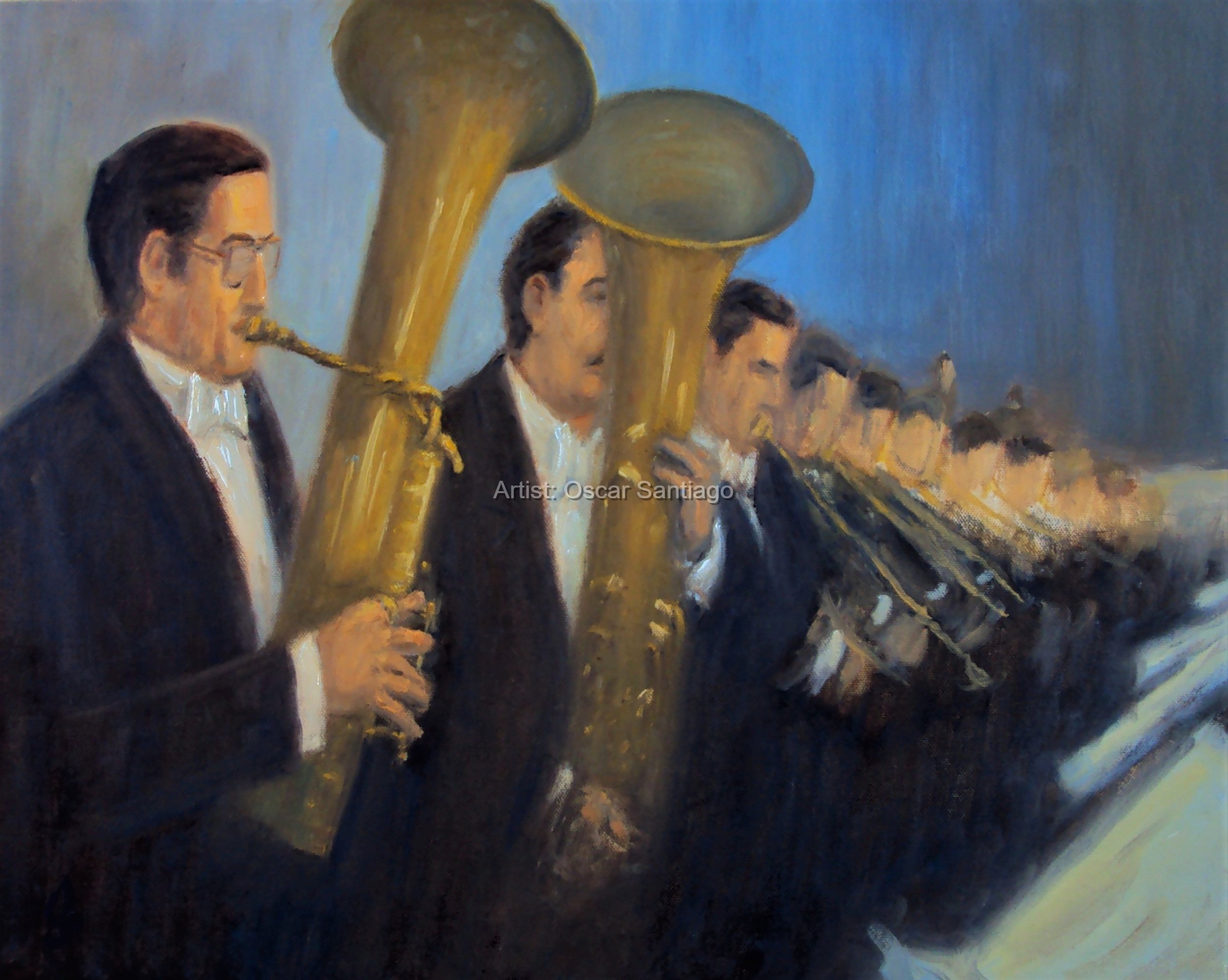Brass Section-Oil-16x20