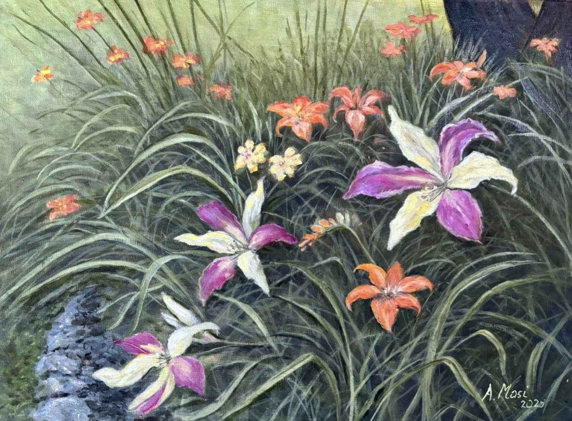 Adriena Masi-Day Lillies-Oil