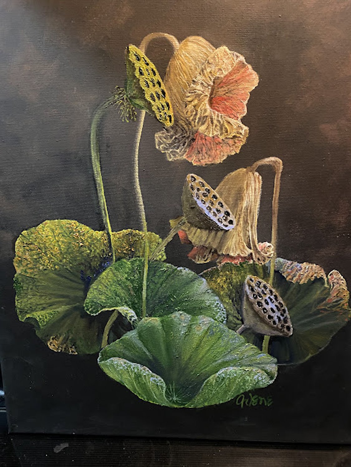 Arlene Gernon-Lotus-Oil