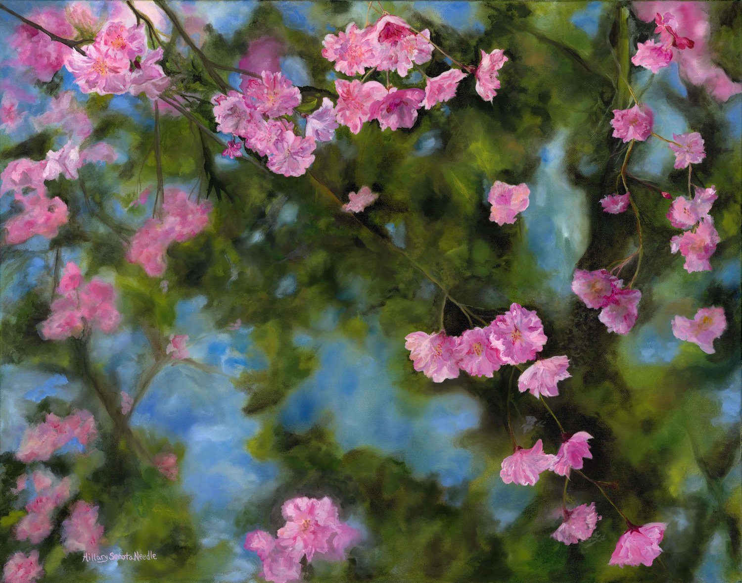 Hillary Serota Needle-Sweet Dreams-Oil on canvas