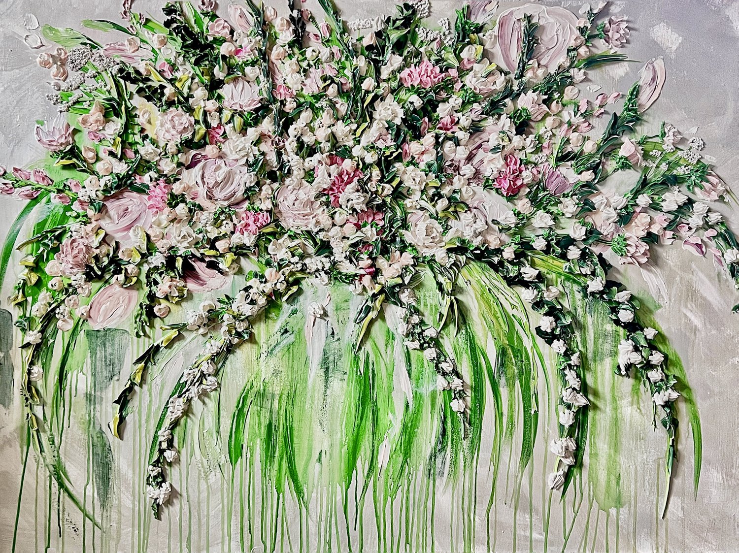 Loretta Oberheim-Whispers in Bloom-acrylic