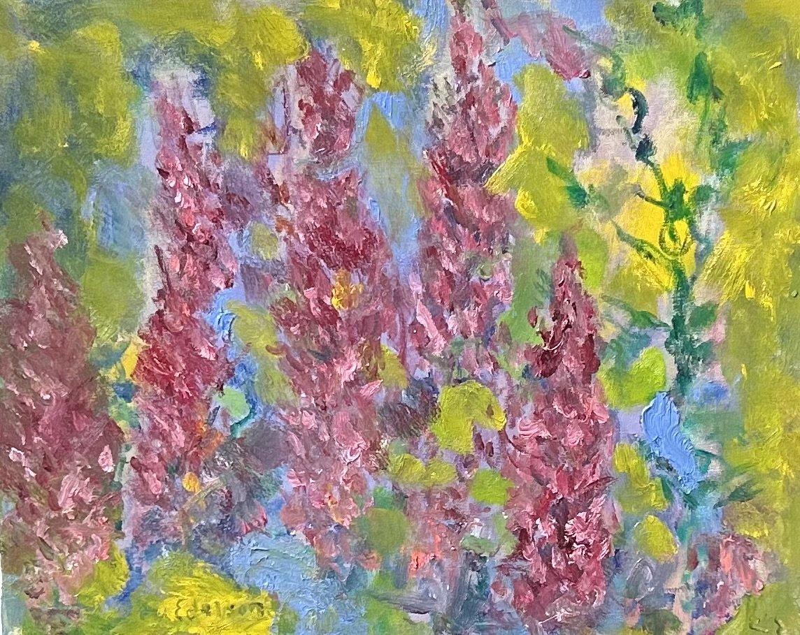 Paul Edelson-Proud Lupines-oil