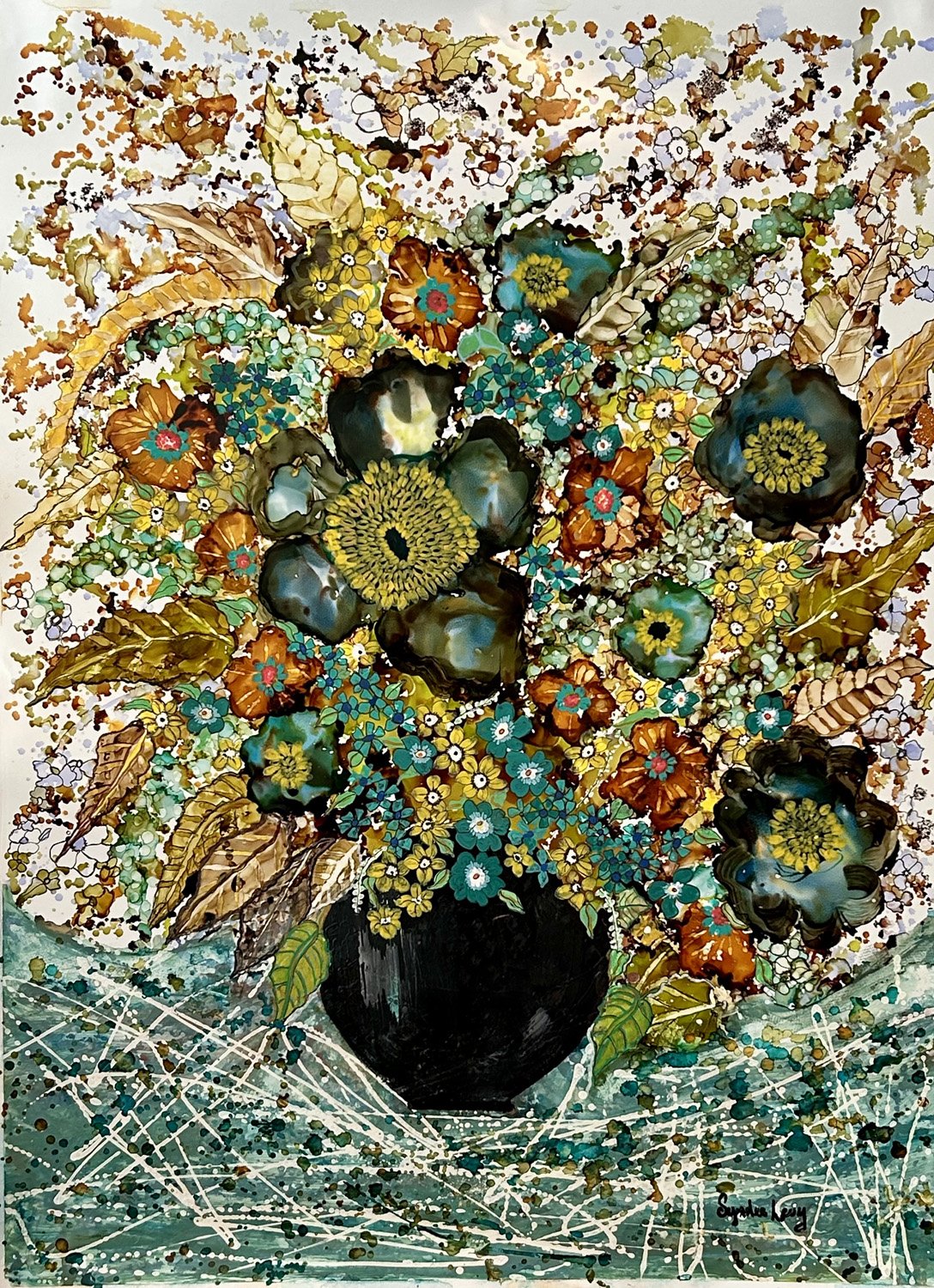 Syndee Levy-Autumn Breeze-Alcohol Ink