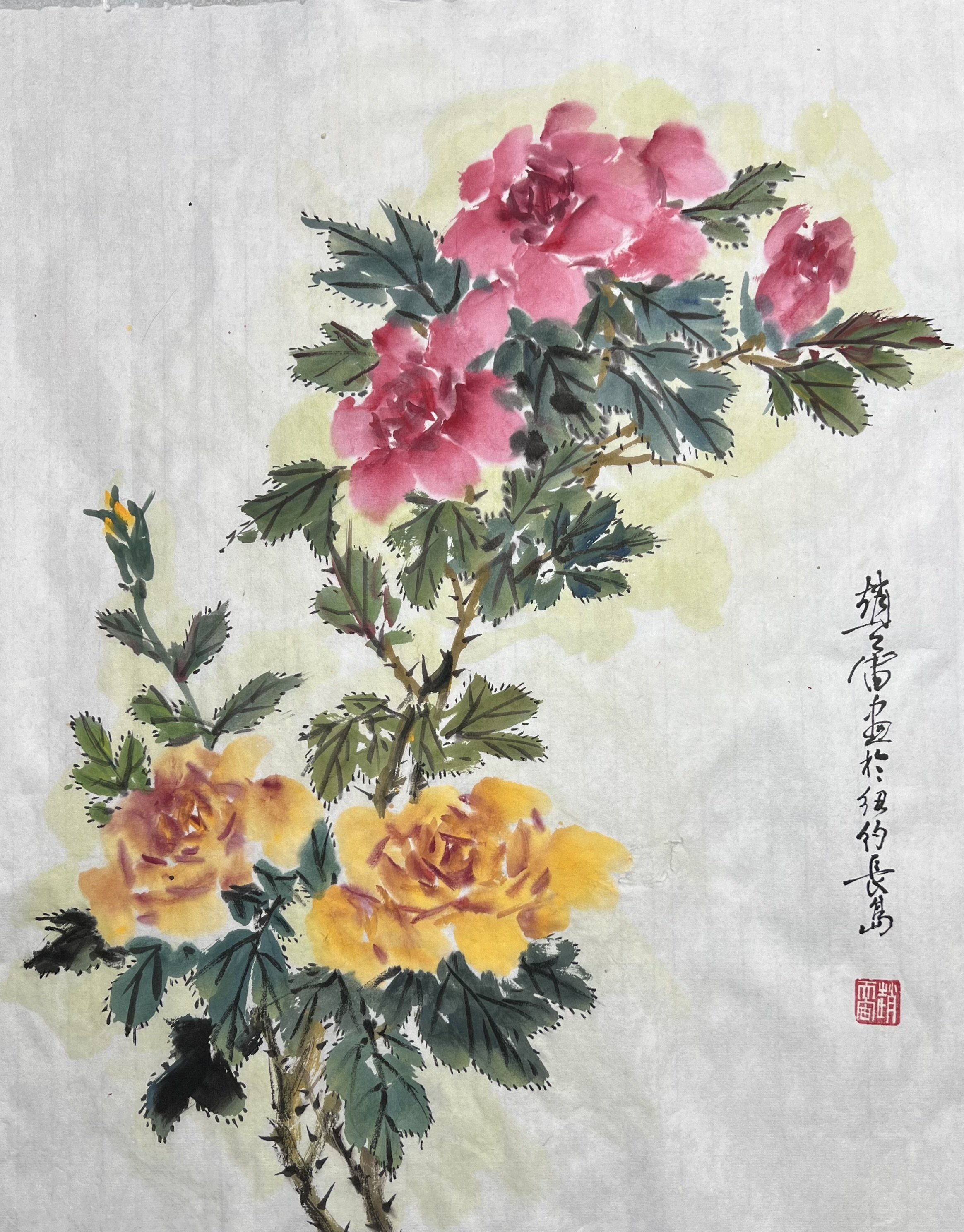 Tianzhou Zhao - Rose- Acrylic