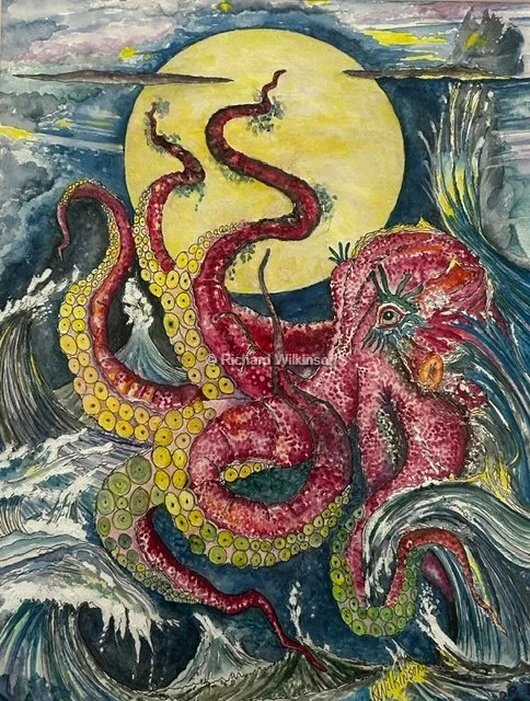 (Grabbing For The Moon) Curious Octopus-Watercolor-$300.jpeg