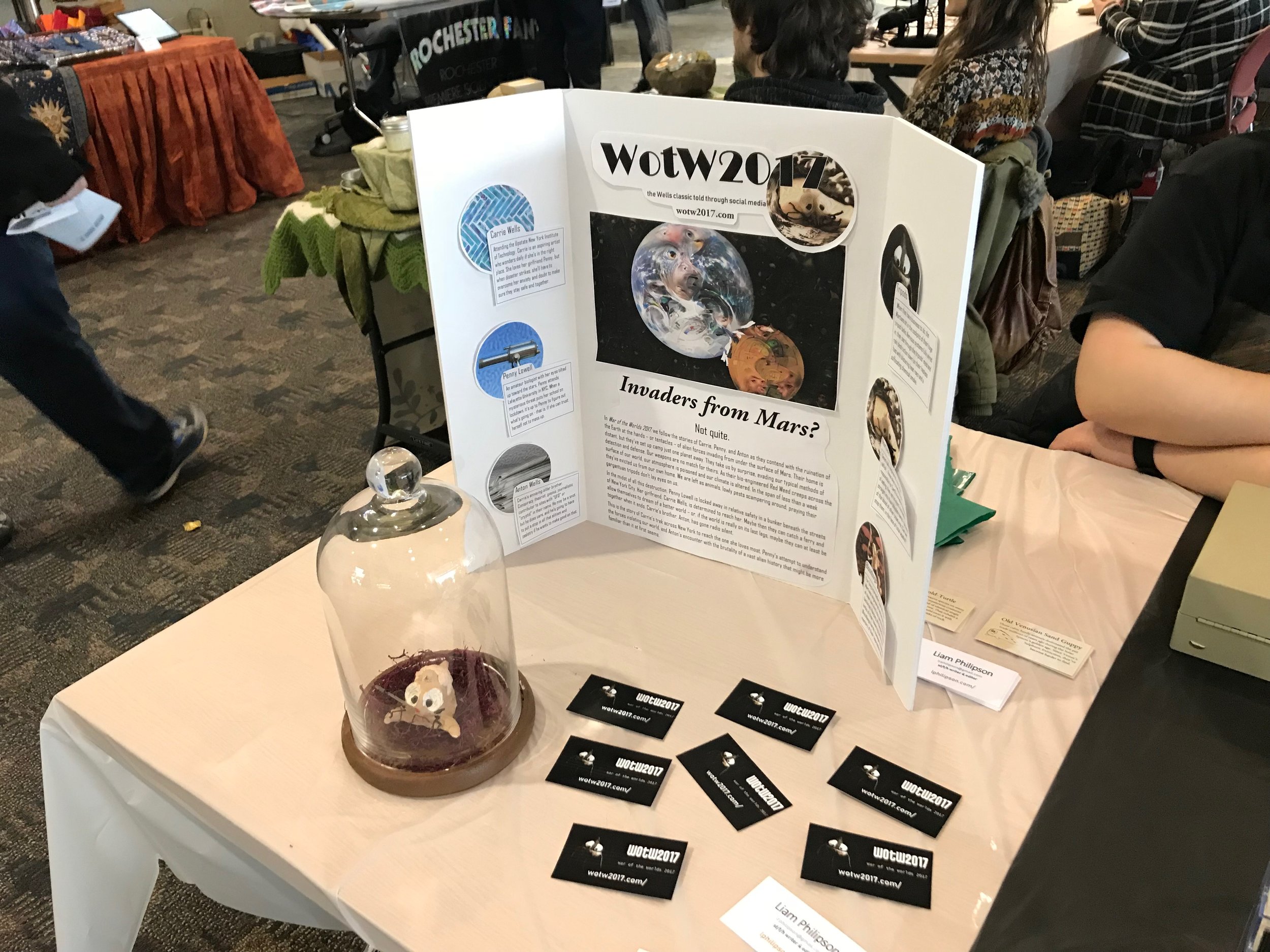 WotW2017 display, starring the clay Martian concept model