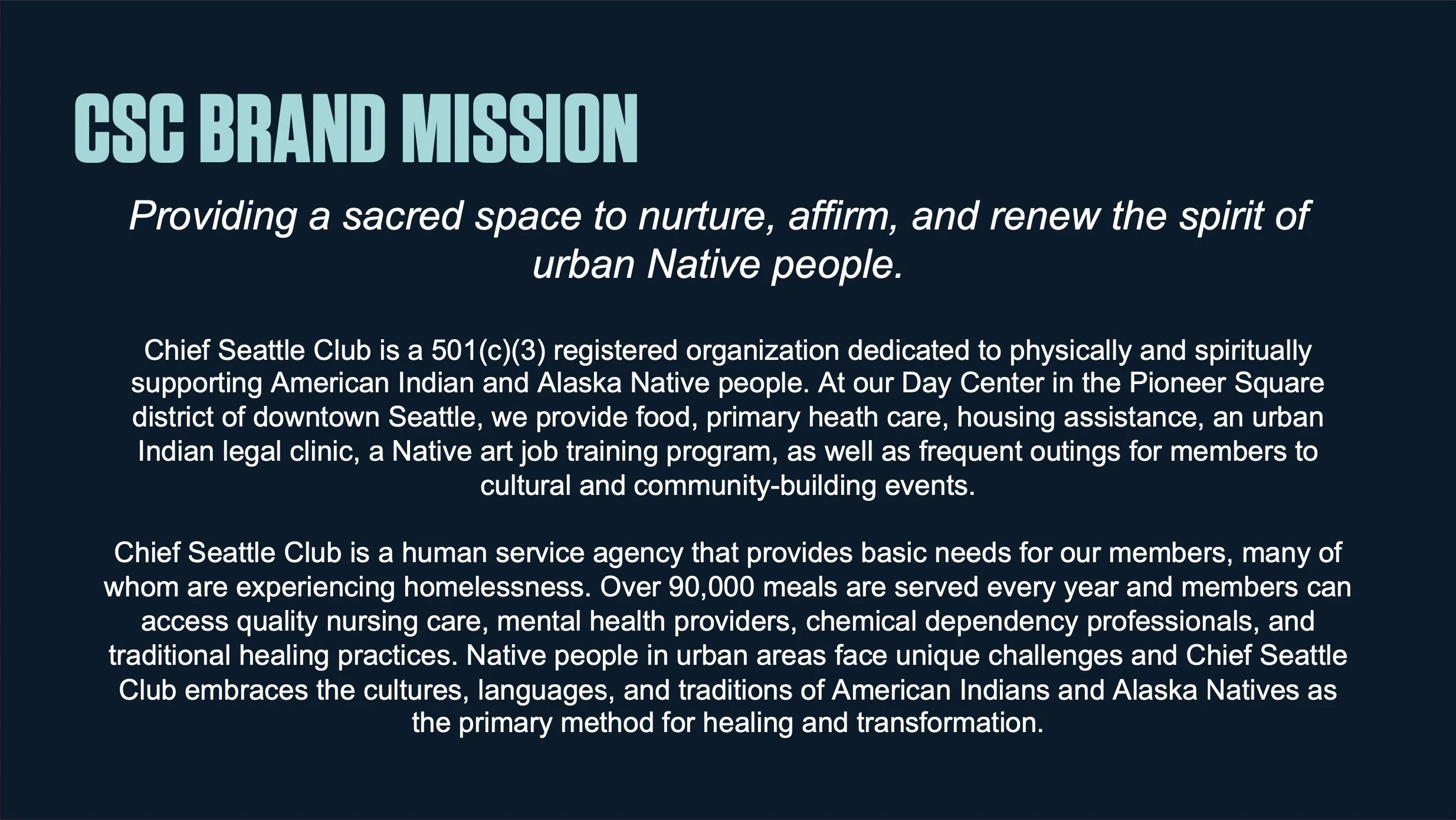 Mission Statement