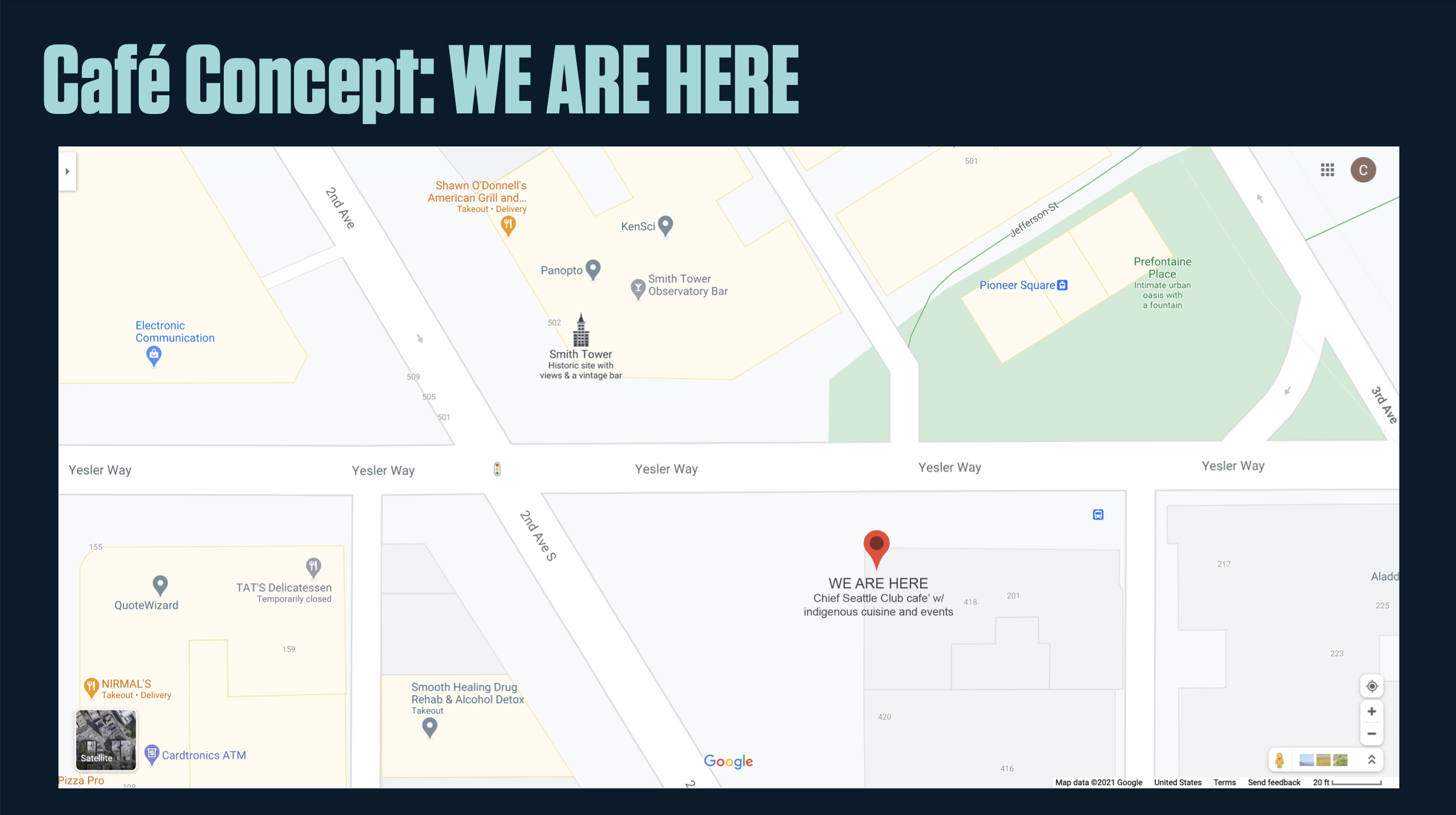WE ARE HERE Map