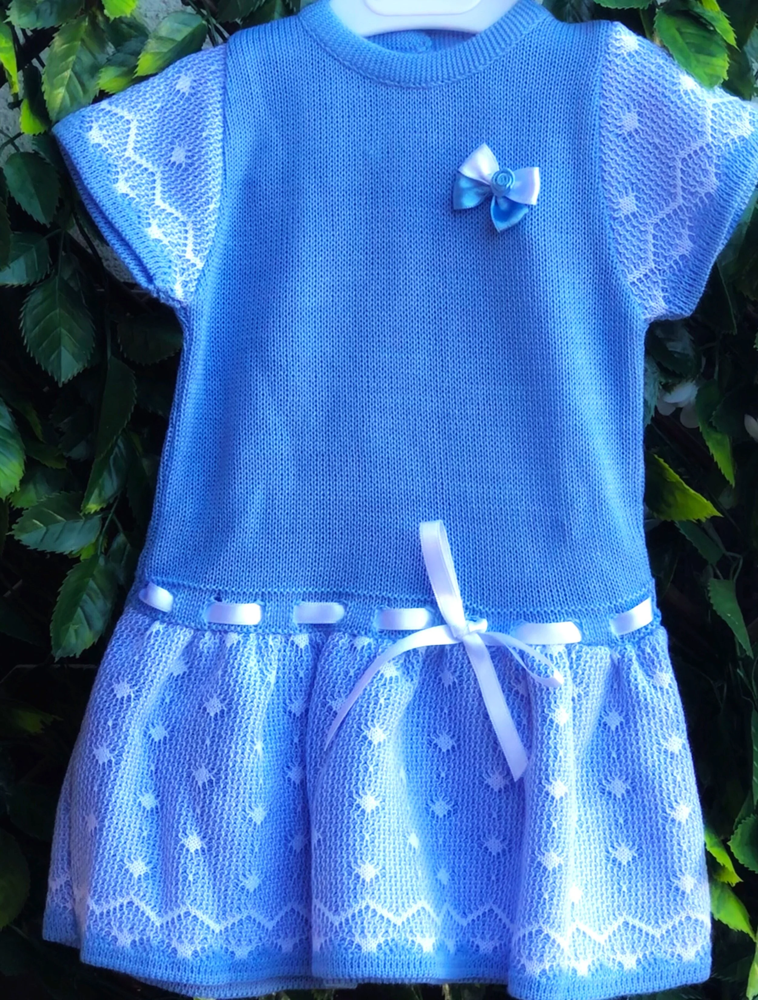 sky blue baby dress