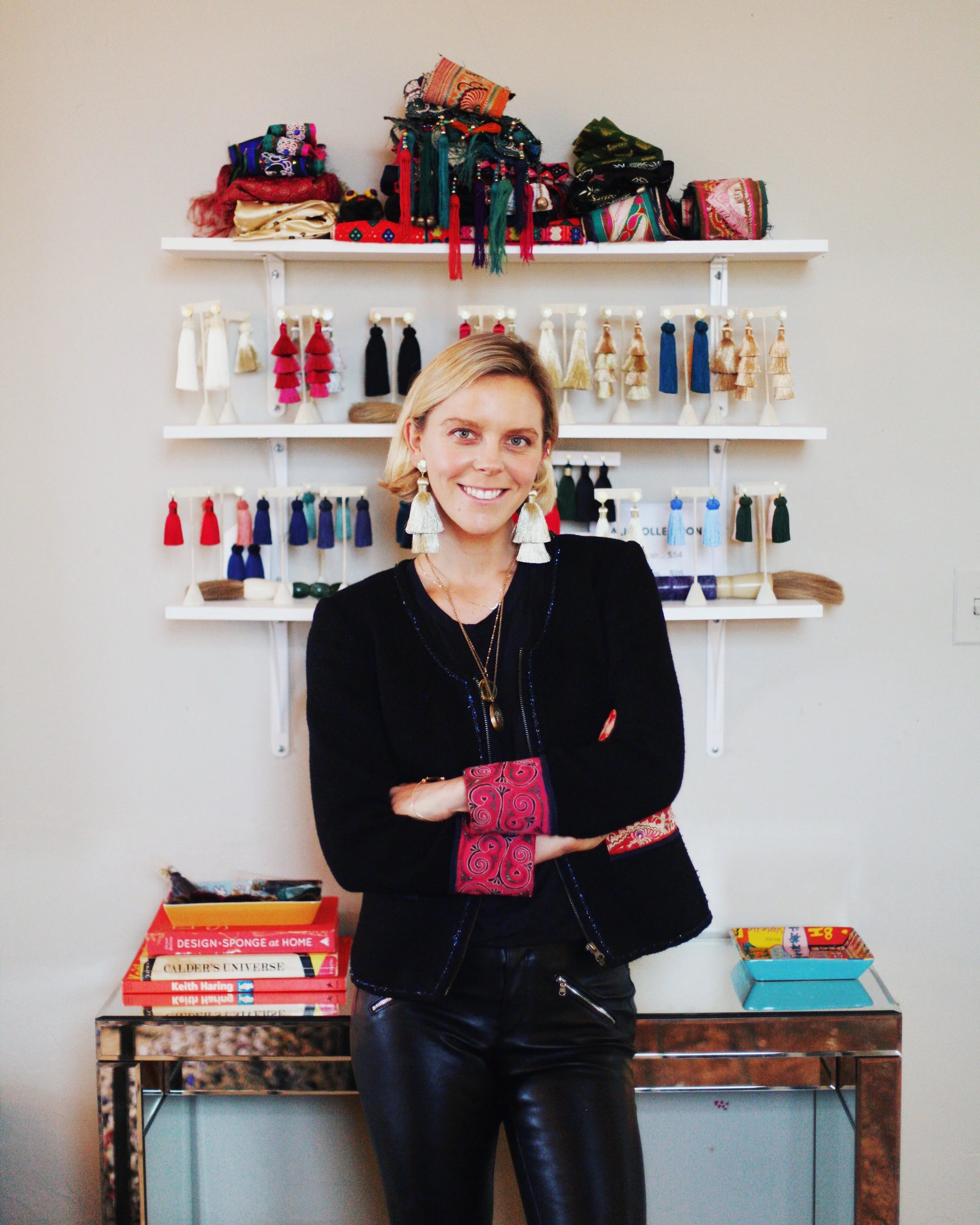 Hart in her design studio in Charleston.
