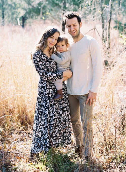Amanda with her family.