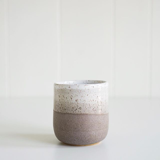 Look mug, no handles! 
_
#ceramics #pottery #handmade