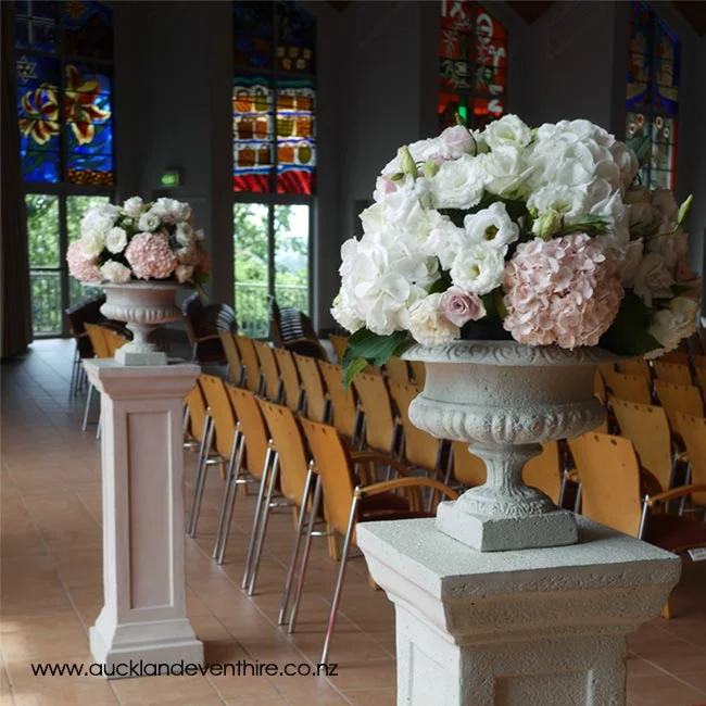 stone-look-pedestals-plinths-wedding-ceremony-event-auckland-hire-church