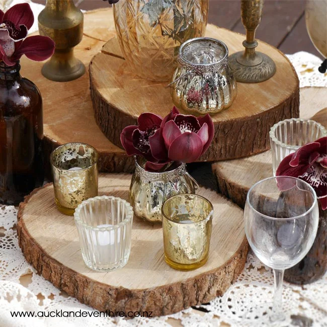 tree-trunk-log-slice-round-auckland-wedding-event-party-hire-rustic