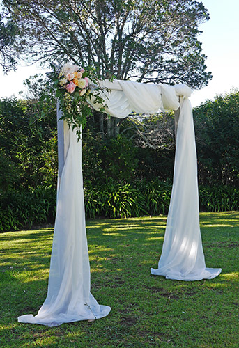 auckland wedding hire pop up ceremony set diy complete outdoor