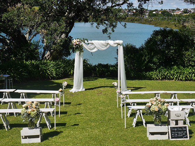 auckland wedding hire pop up ceremony set diy complete easy