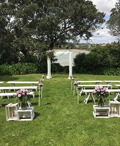 auckland wedding hire pop up ceremony set diy complete