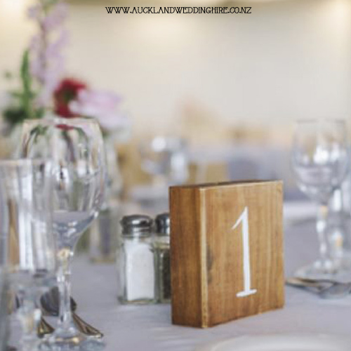Rustic Block Table Numbers Auckland, Wooden Block Table Numbers