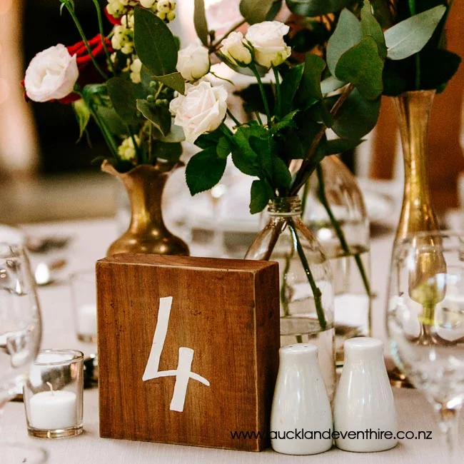 rustic-brown-block-table-number-centrepiece-auckland-event-party-wedding-hire