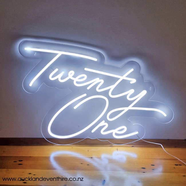 TWENTY ONE - Neon LED Sign — Auckland Event Hire