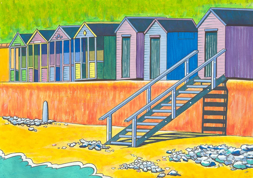 'Beach Huts in Summer' (Southwold)