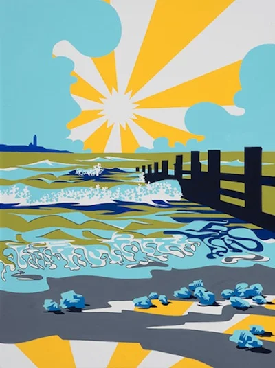 'Sunburst over Breakwater'