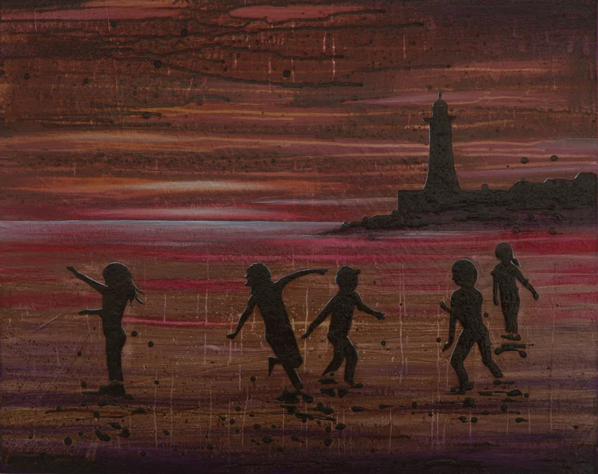 'Children at Sunset'