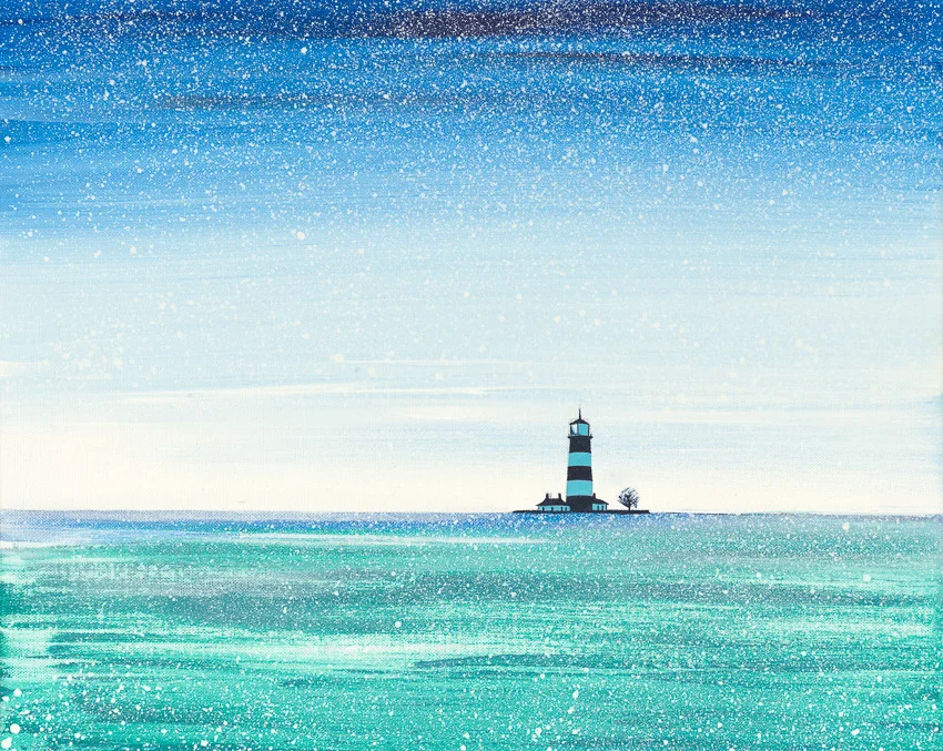 'Snowfall over Happisburgh'