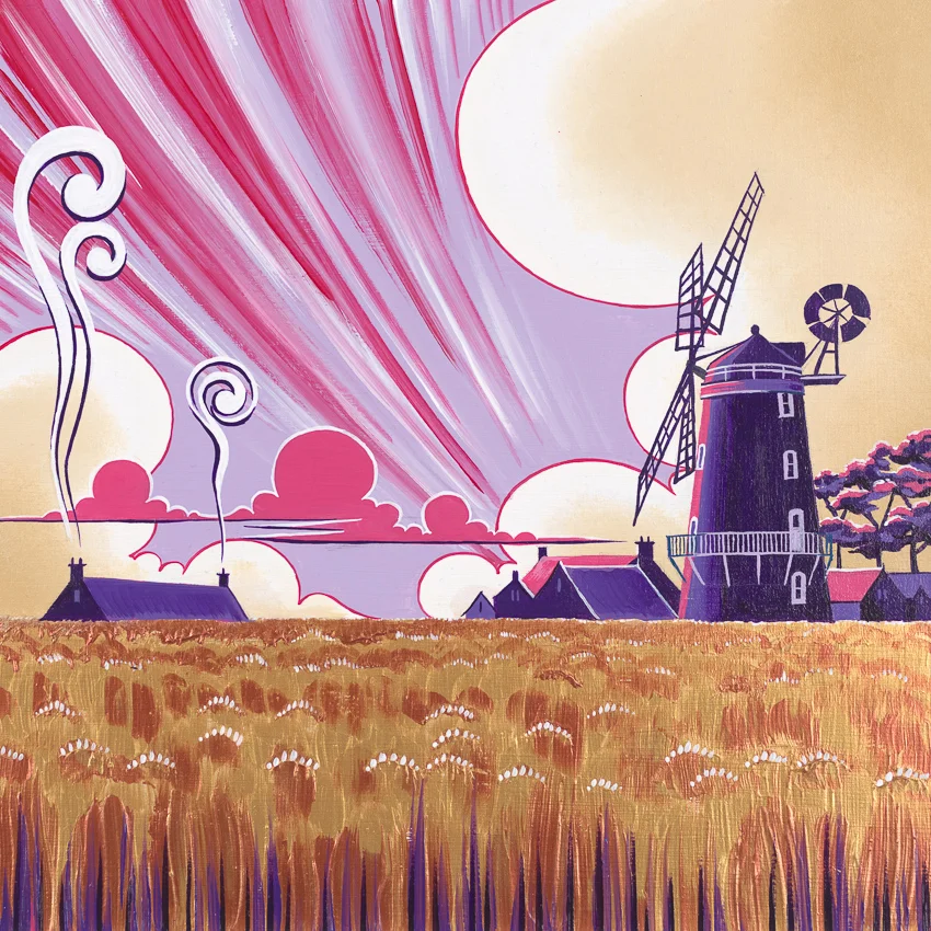 'Lazy Sunset over Cley'