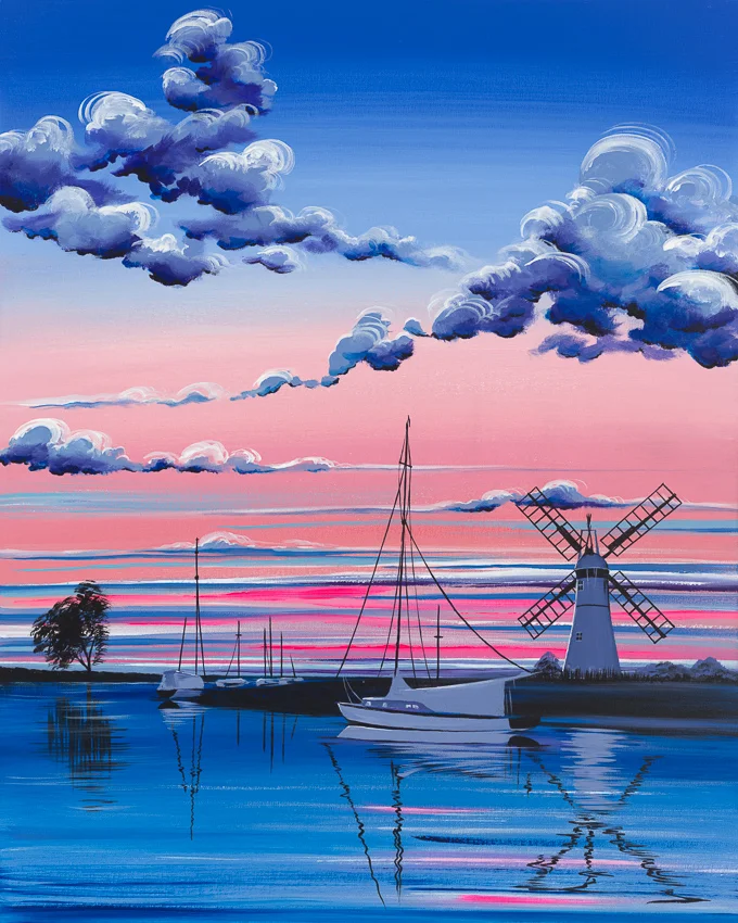 'Sunset over Thurne Staithe'