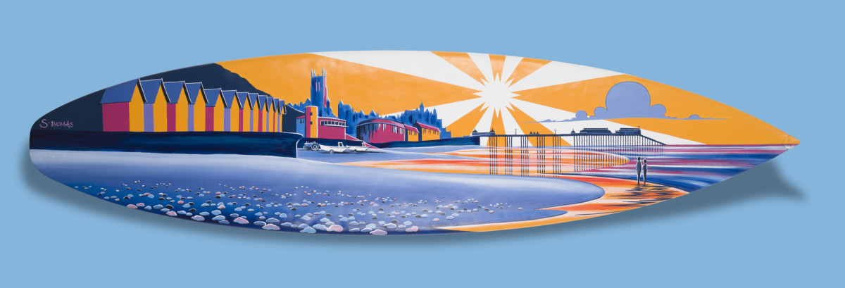 'Sunset Surfboard - Cromer' 