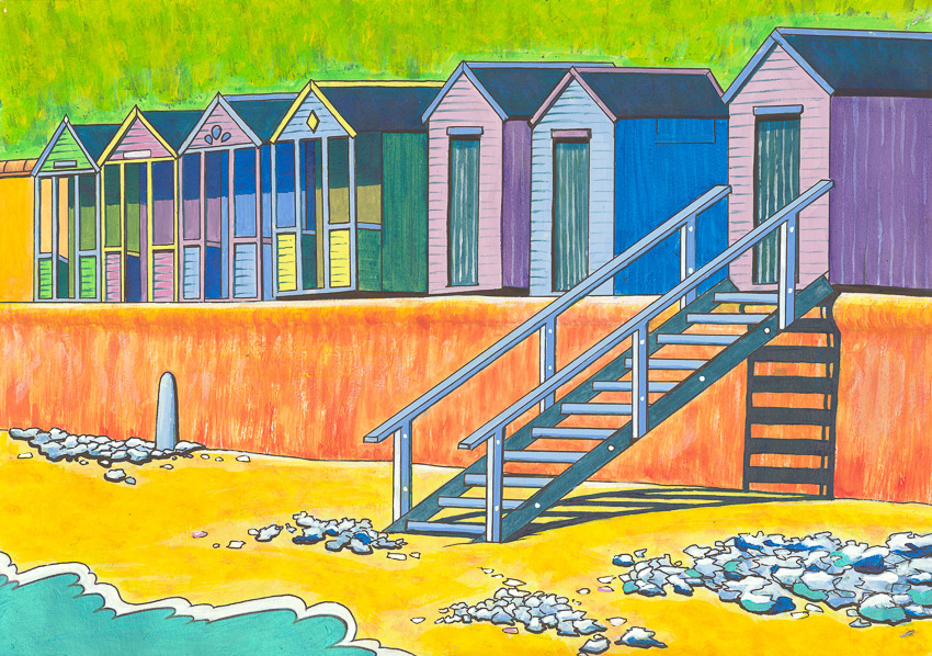 'Beach Huts in Summer' (Southwold)