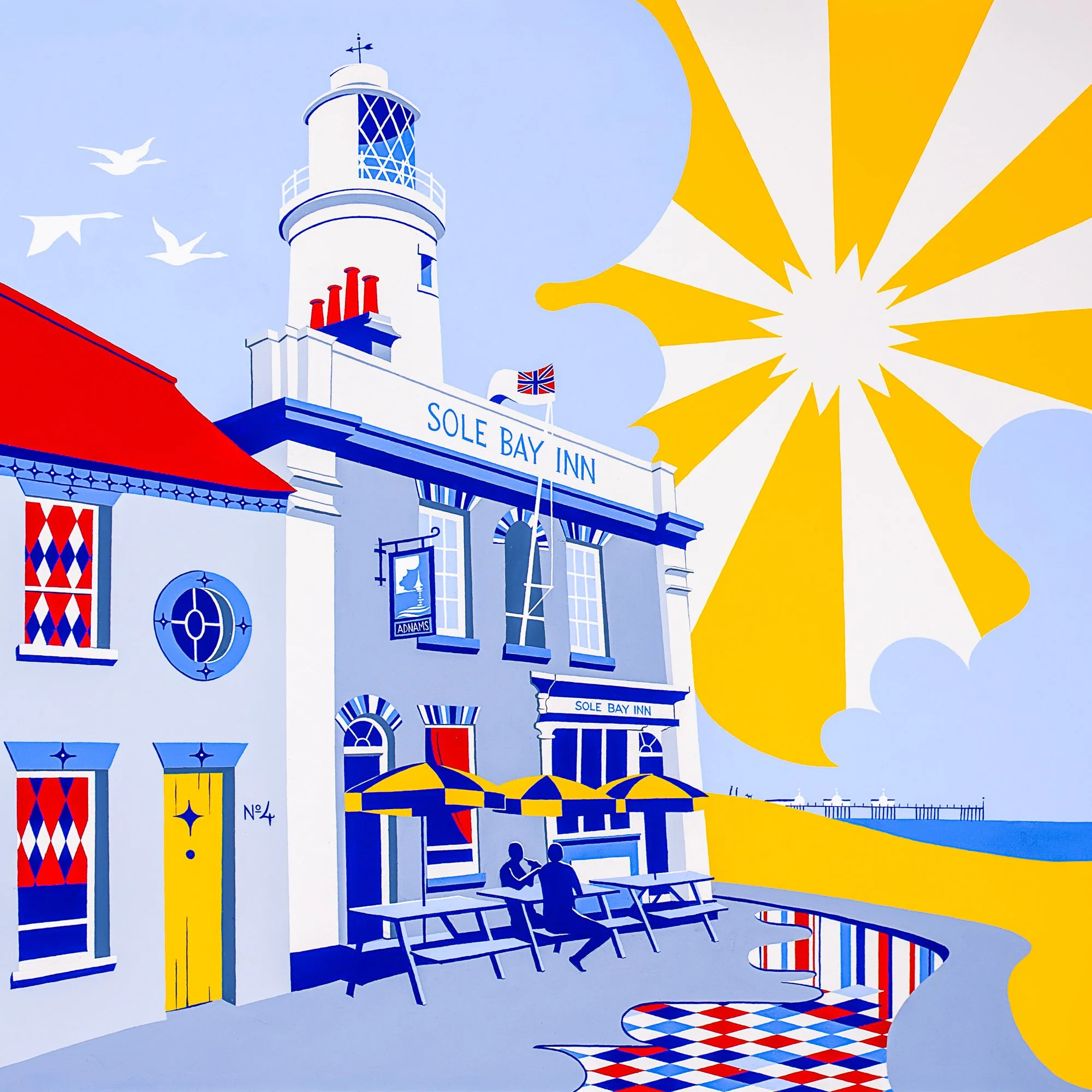 Southwold Paintings bursting with colour, pattern, optimism and joy by ...