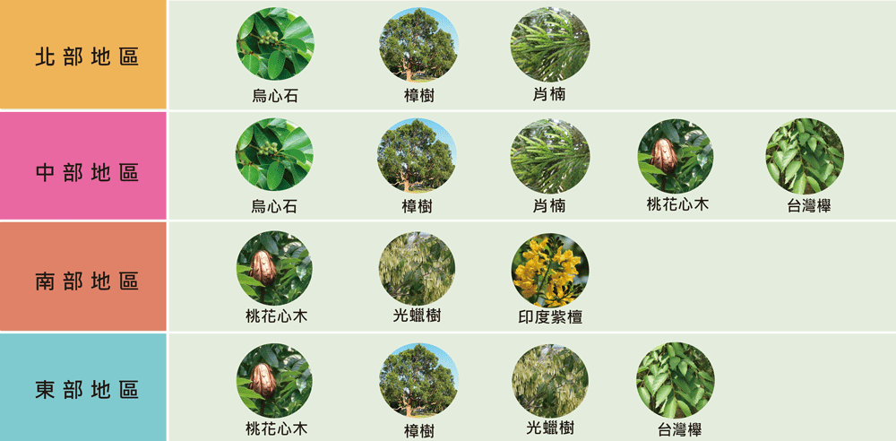  (圖二):依經濟性樹種造林建議