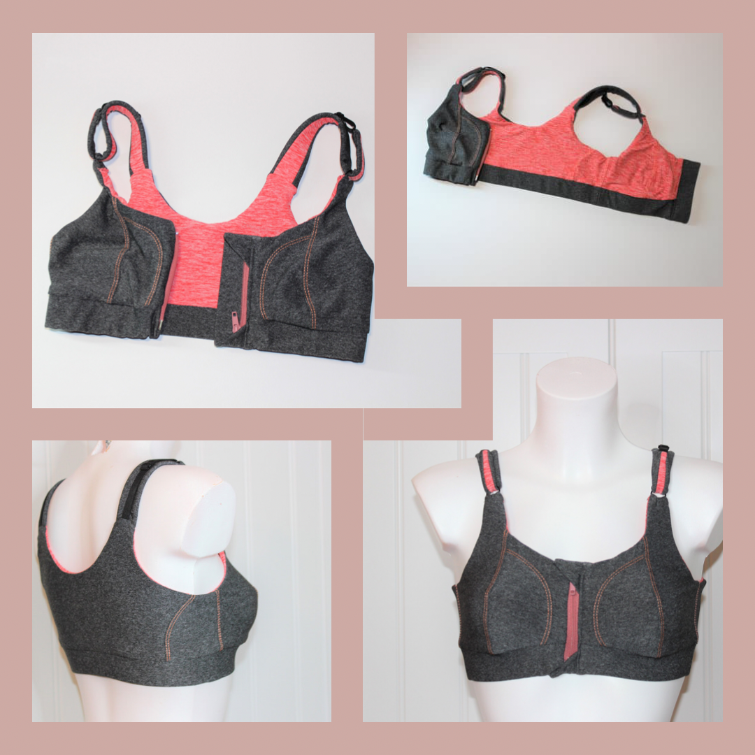 Jackie - The Fabulous New Zipper Front Sports Bra From Porcelynne — Angel  Sews
