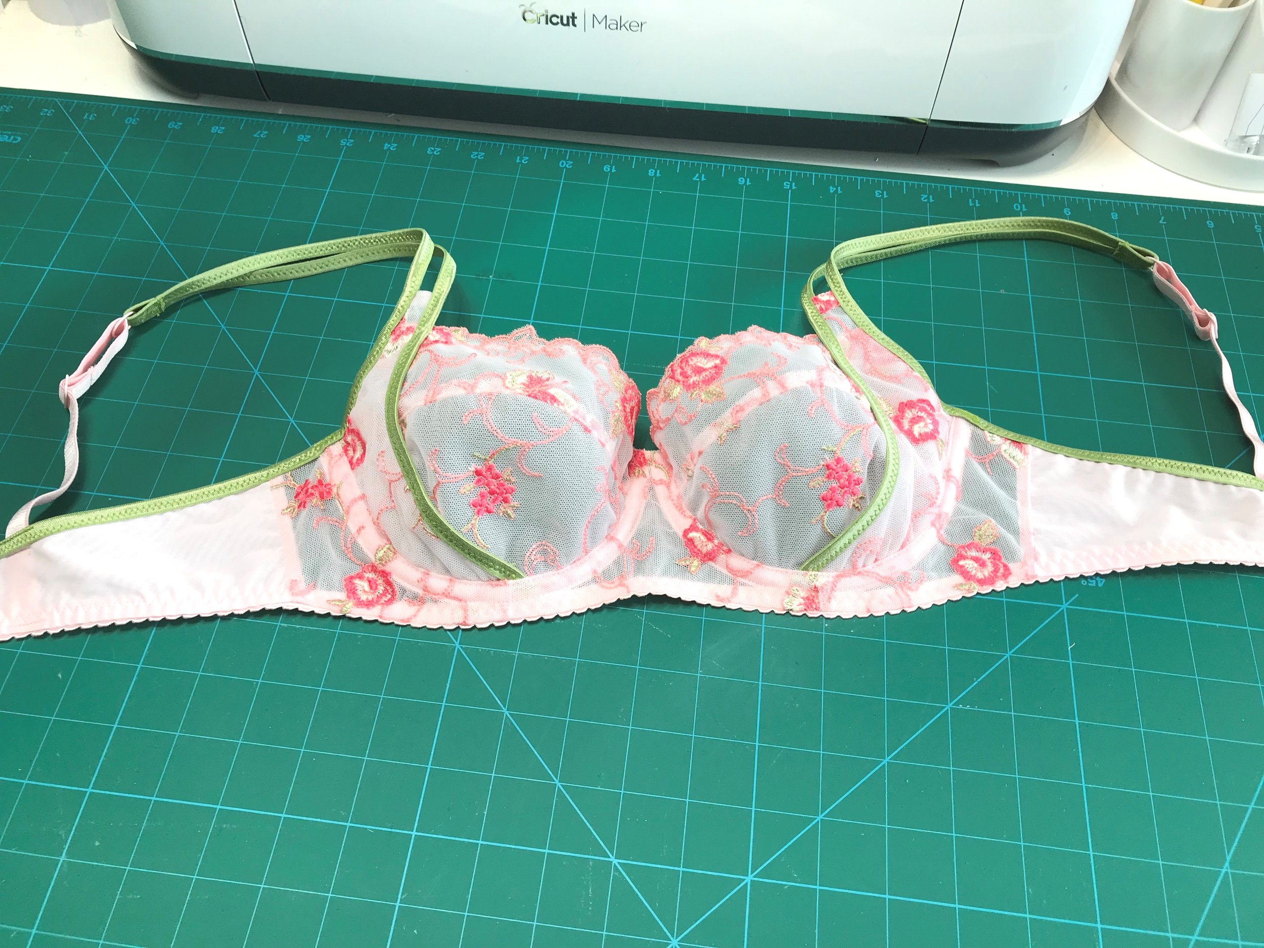 My first hand made bra! A little wobbly but a good practise for fitting.  Black Beauty pattern View A by Emerald Erin : r/sewing