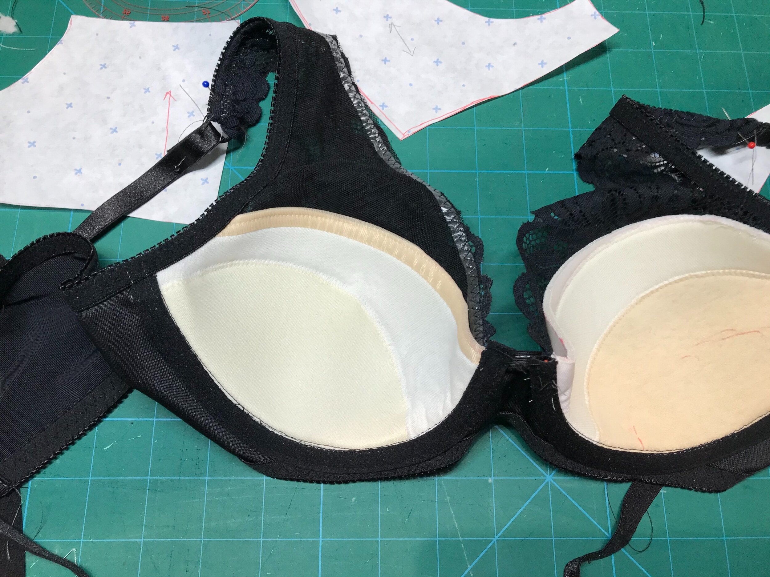 Ariel Bra Cup Pattern by Porcelynne - Part 2 - Sewing the Bra Cups and Seam  Coverings 