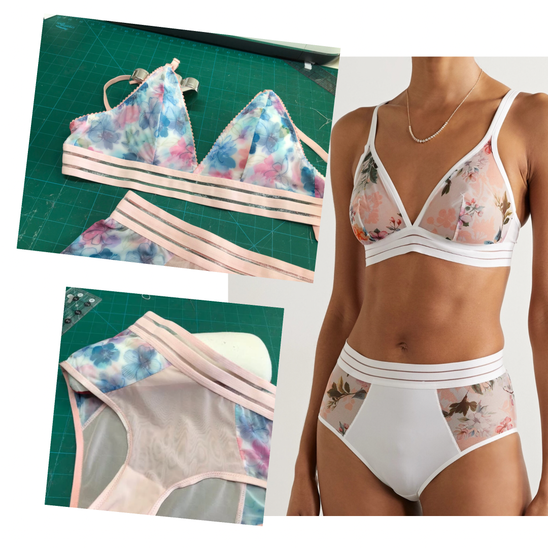 Matching Bras for my Great Bra Sewing Bee Panty Inspiration Class
