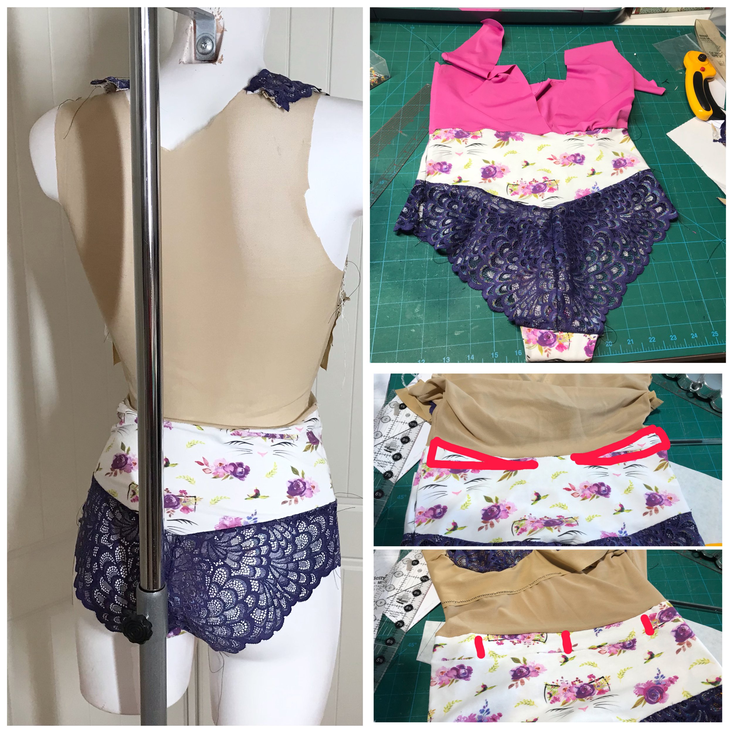 Maris bralette and panties PDF sewing pattern - Small Bobbins