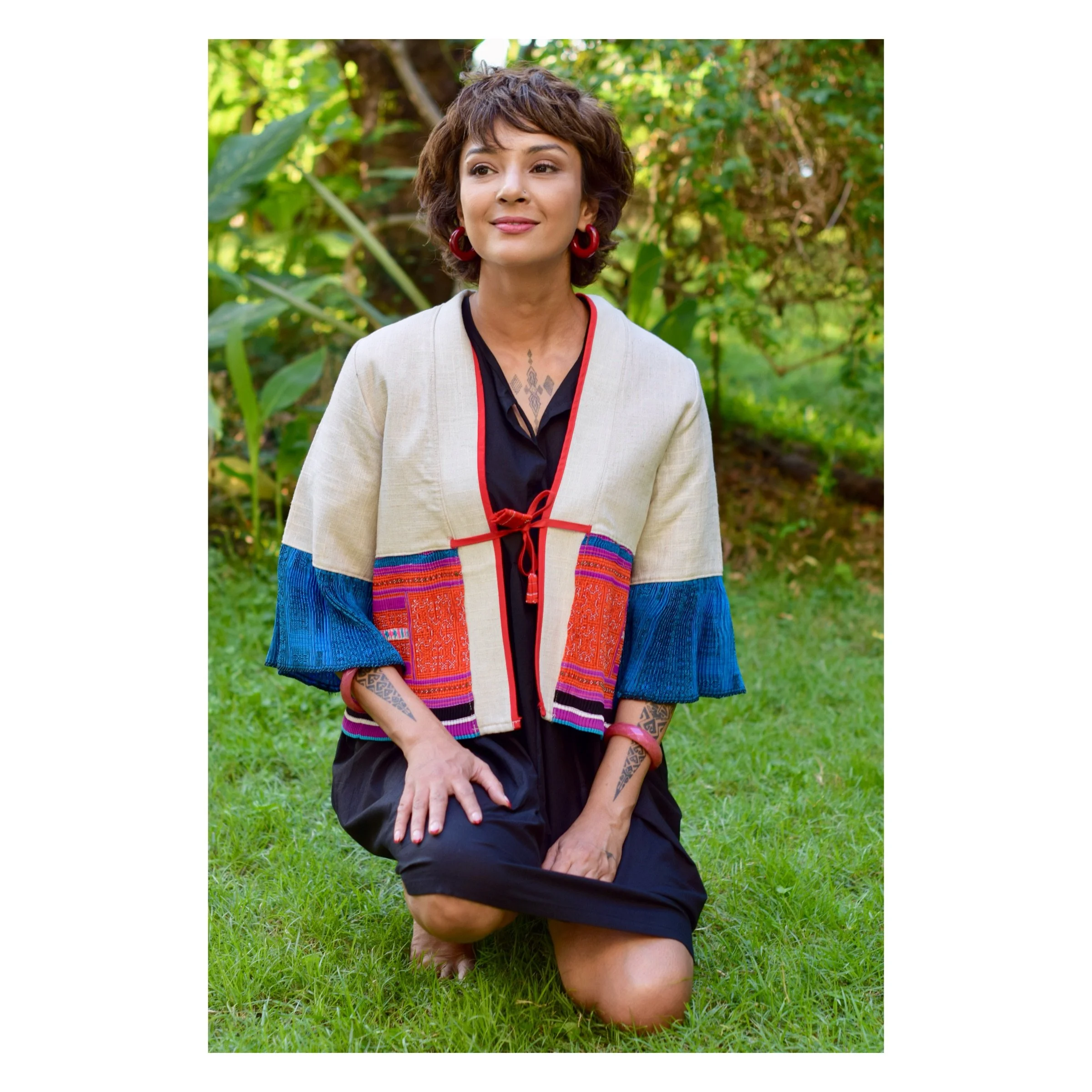 Cream Blue Red Hmong Jacket 3.JPG