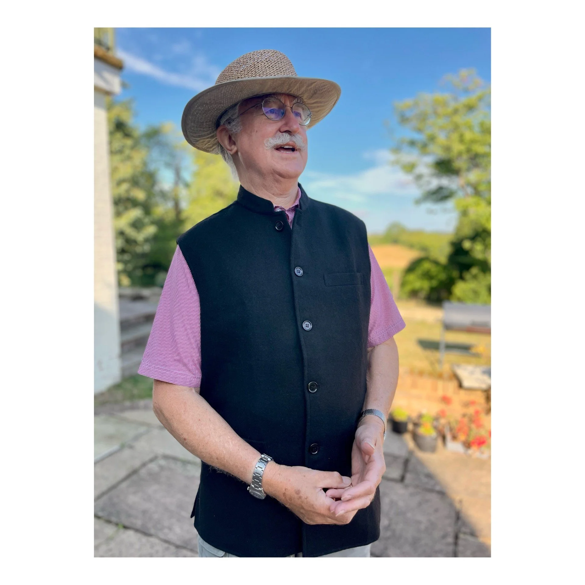 Nehru Waistcoat Black Lambswool Gilet Vest