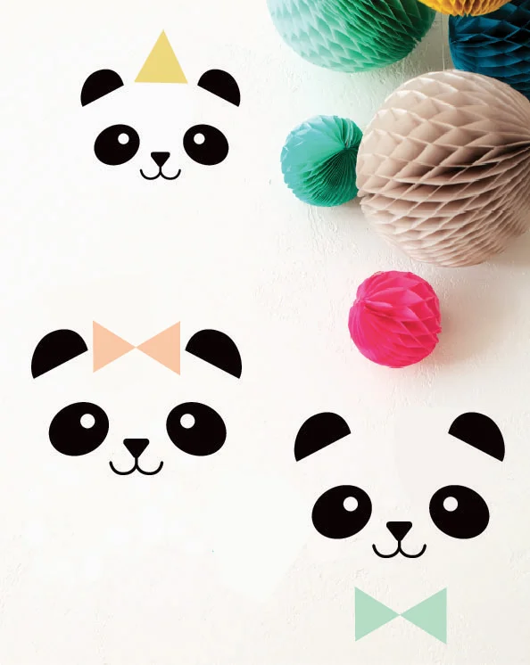 Stickers 3 Pandas
