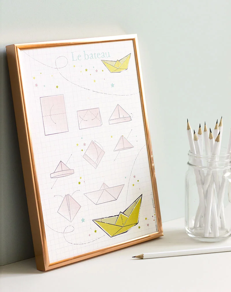 Affiche Origami