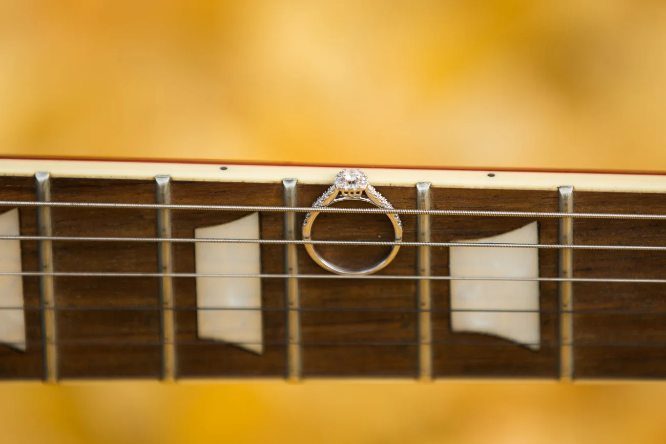 This ring and guitar portait was all Alexis' idea! I LOVE how it turned out!