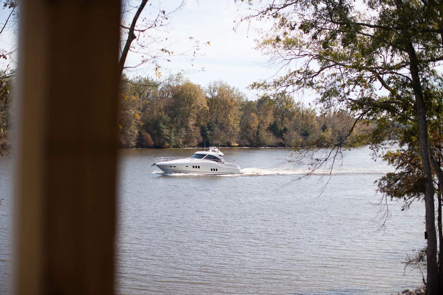 A little river traffic on a beautiful November day... 